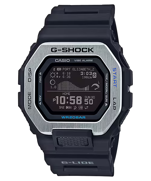 CASIO G-SHOCK GBX-100-1 G-LIDE BLUETOOTH BLACK DIGITAL WATCH