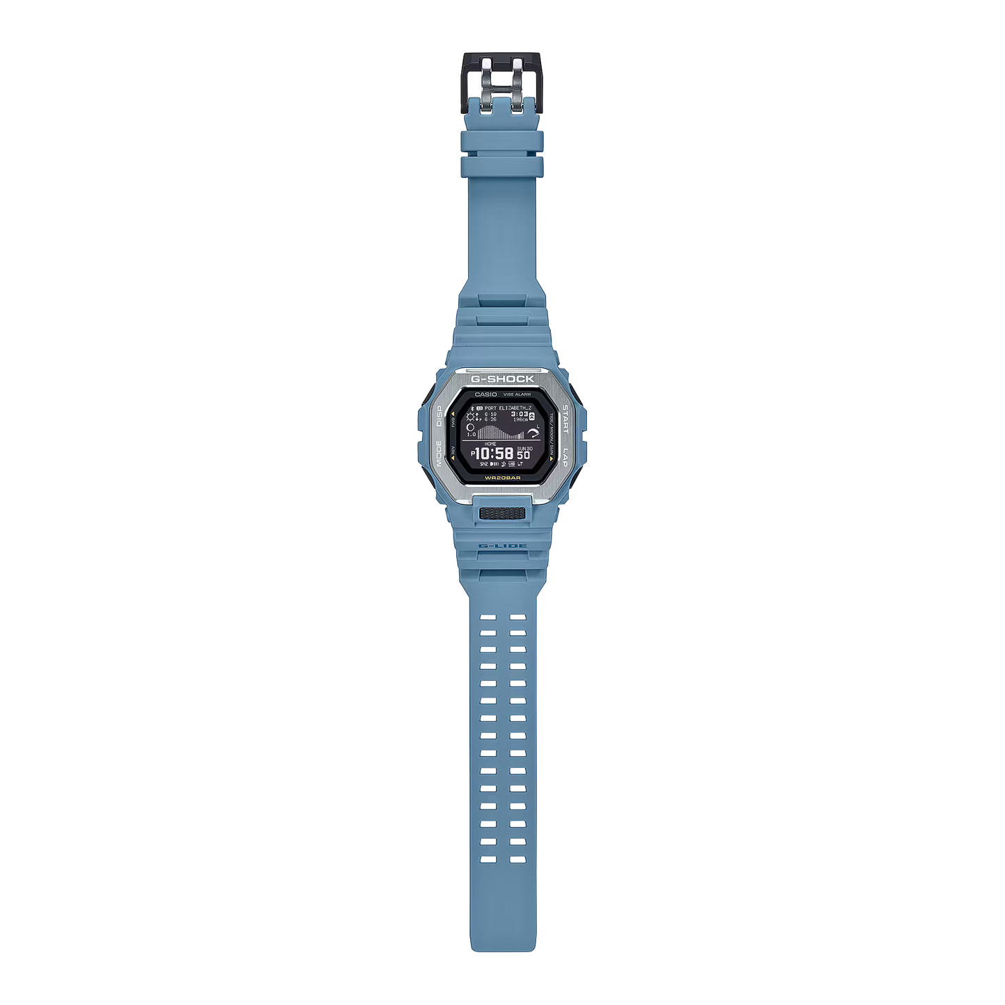 CASIO G-SHOCK GBX-100-2A G-LIDE BLUETOOTH BLUE DIGITAL WATCH