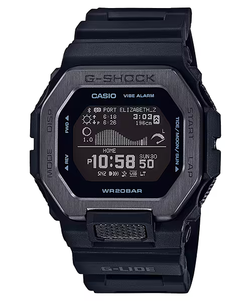 CASIO G-SHOCK GBX-100NS-1 G-LIDE BLACK DIGITAL WATCH