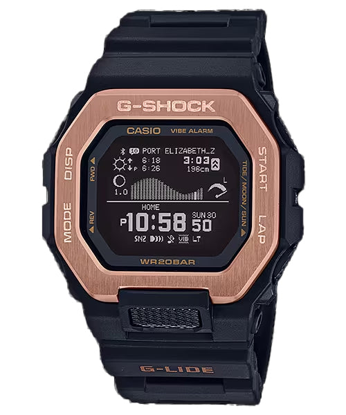CASIO G-SHOCK GBX-100NS-4 G-LIDE GOLD/BLACK DIGITAL WATCH