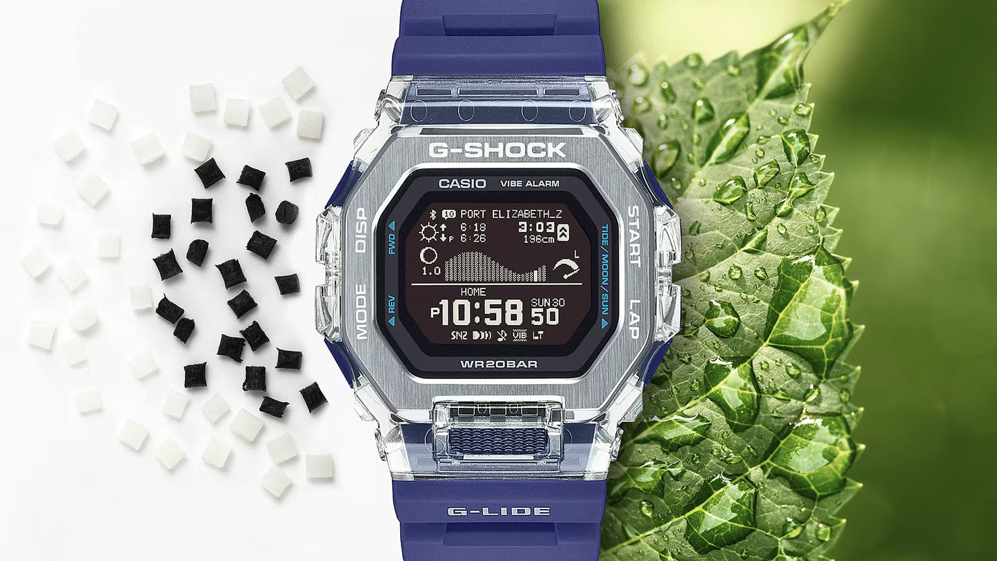 CASIO G-SHOCK GBX-100S-2 G-LIDE BLUETOOTH BLUE / PURPLE DIGITAL WATCH