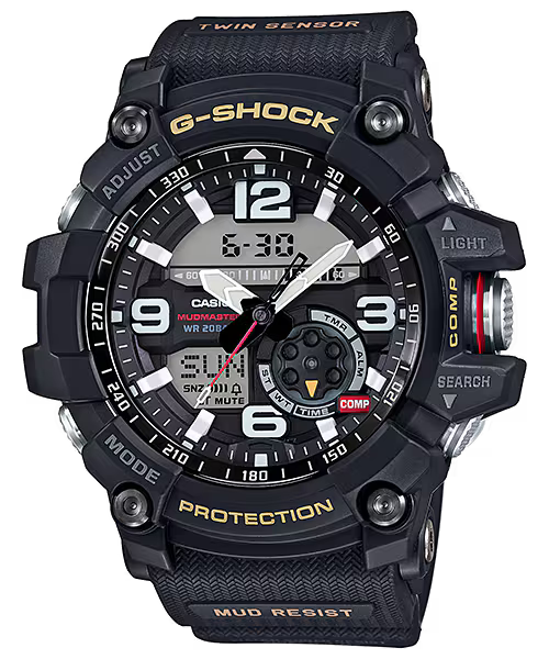 CASIO G-SHOCK GG-1000-1A MUDMASTER TWIN SENSOR BLACK MEN'S WATCH