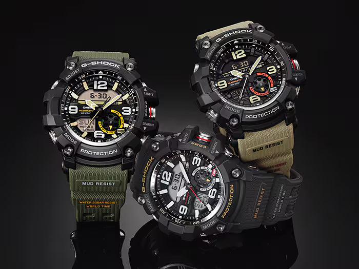 CASIO G-SHOCK GG-1000-1A MUDMASTER TWIN SENSOR BLACK MEN'S WATCH