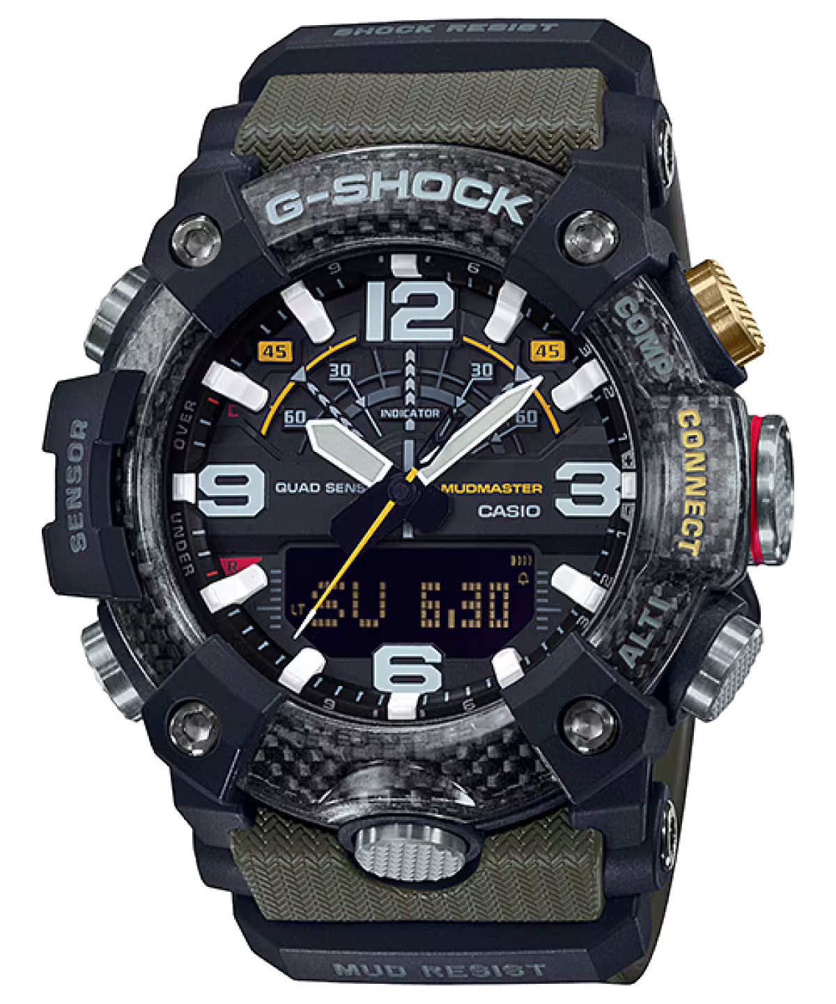 CASIO G-SHOCK GG-B100-1A3 GGB100-1A3 MUDMASTER BLACK/GREEN MEN'S WATCH