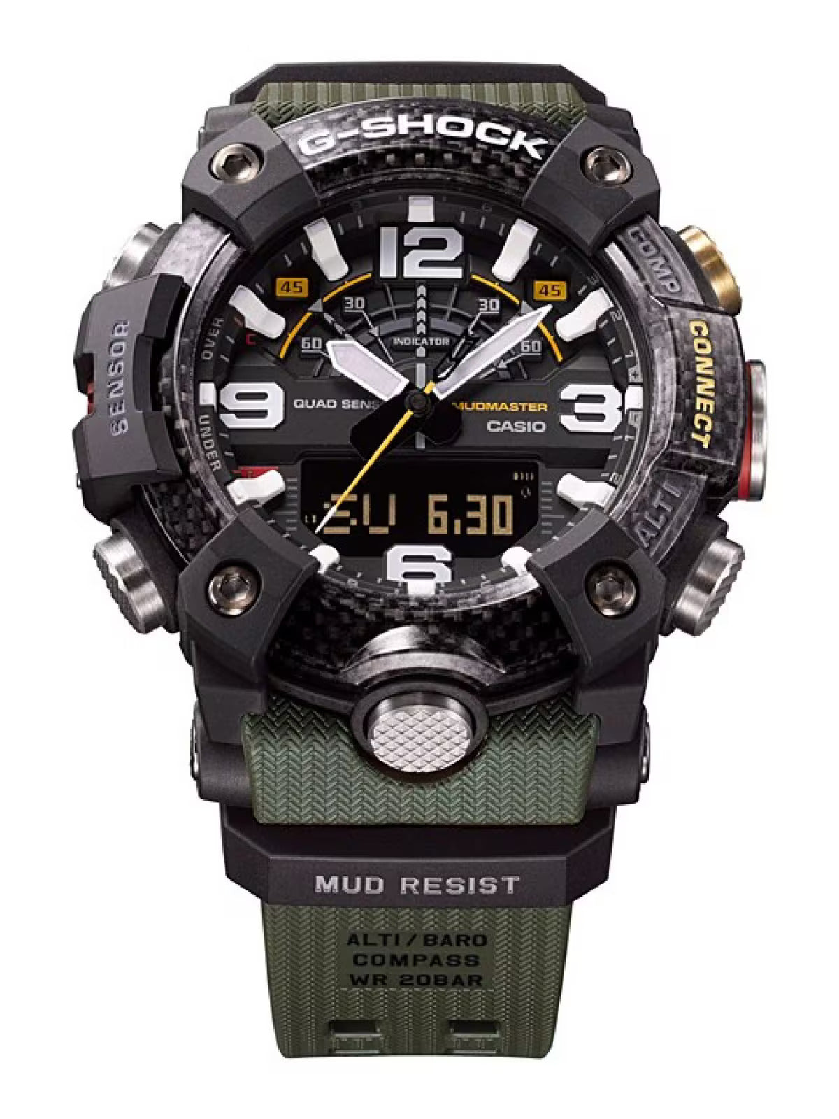 CASIO G-SHOCK GG-B100-1A3 GGB100-1A3 MUDMASTER BLACK/GREEN MEN'S WATCH