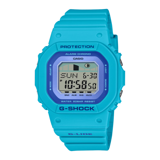 CASIO G-SHOCK GLX-S5610-2 G-LIDE BLUE TIDE GRAPH DIGITAL WATCH
