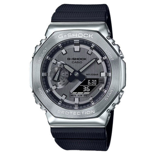 CASIO G-SHOCK GM-2100-1A GM2100 STEEL BEZEL A/D WATCH