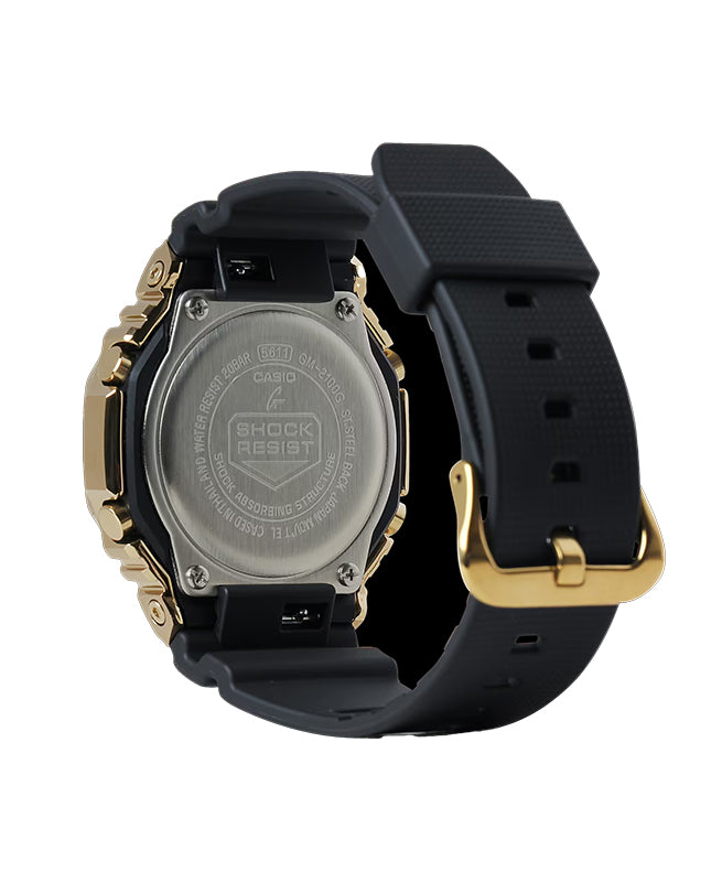 CASIO G-SHOCK GM-2100G-1A9 METAL BEZEL GOLD / BLACK MEN'S WATCH