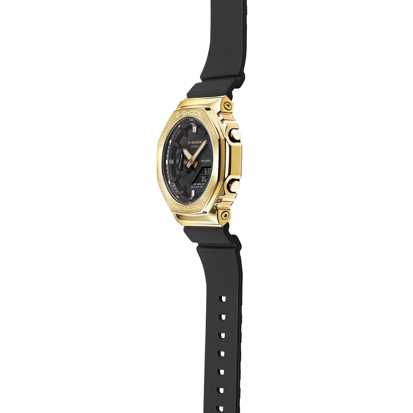 CASIO G-SHOCK GM-2100G-1A9 METAL BEZEL GOLD / BLACK MEN'S WATCH