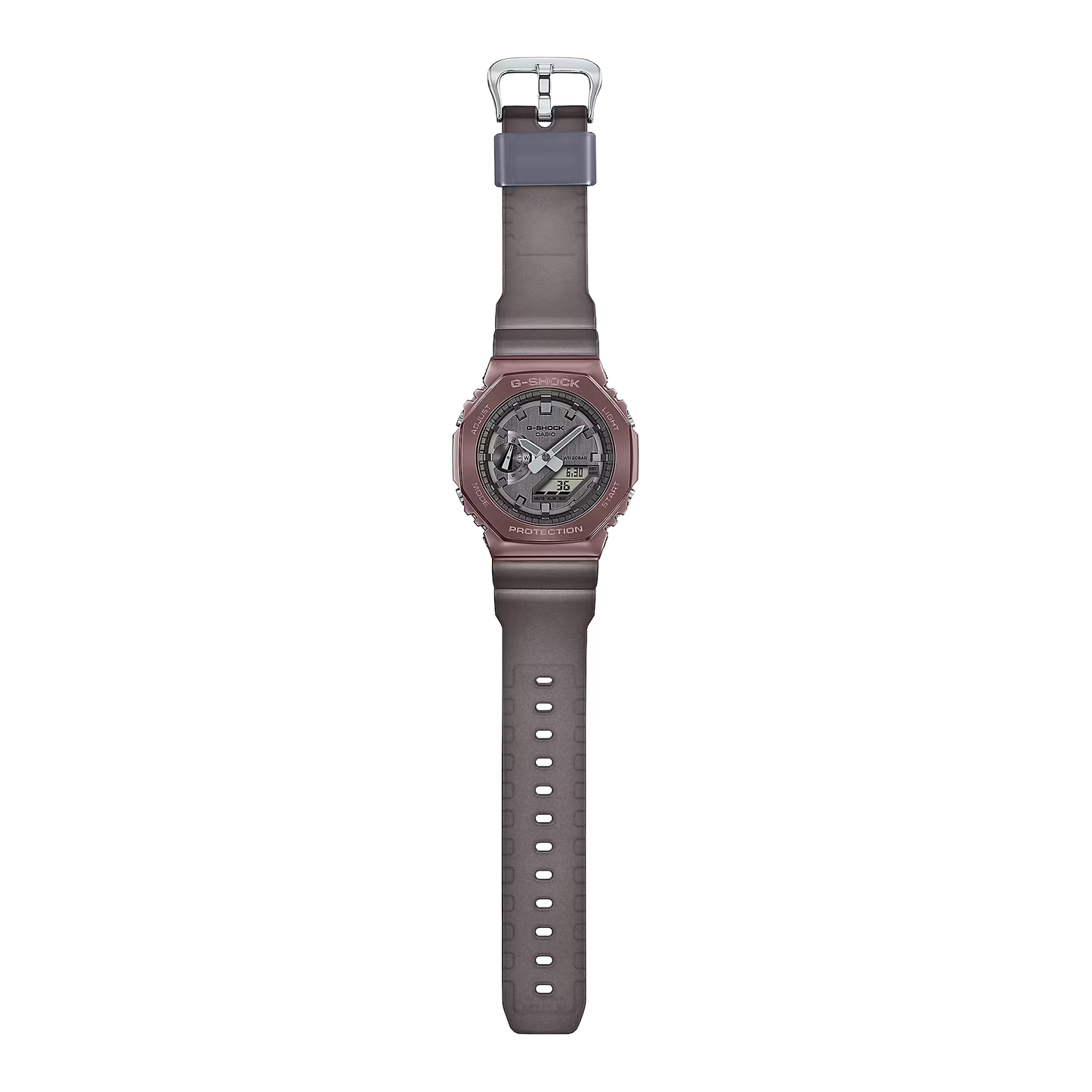 CASIO G-SHOCK GM-2100MF-5A GM2100 STEEL BEZEL BROWN A/D WATCH