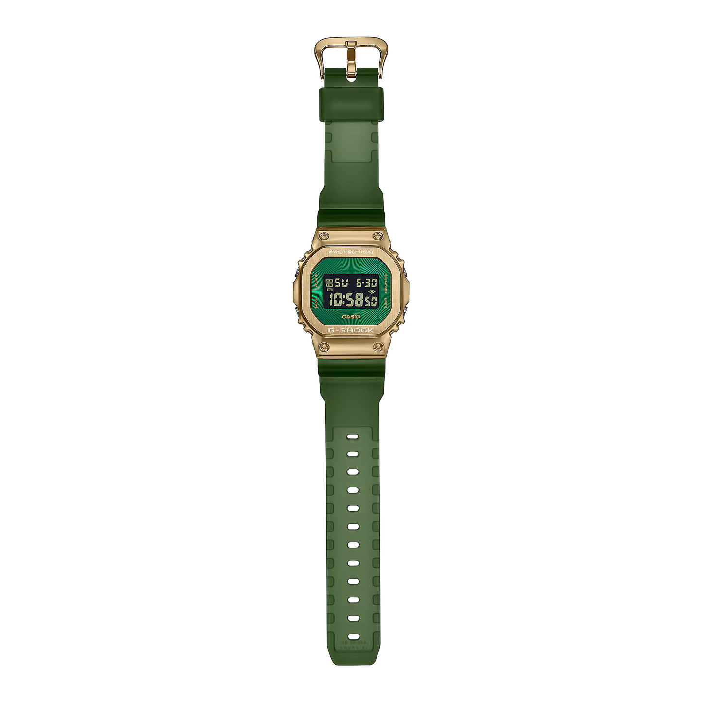 CASIO G-SHOCK GM-5600CL-3 GM5600CL-3 GOLD / GREEN DIGITAL WATCH