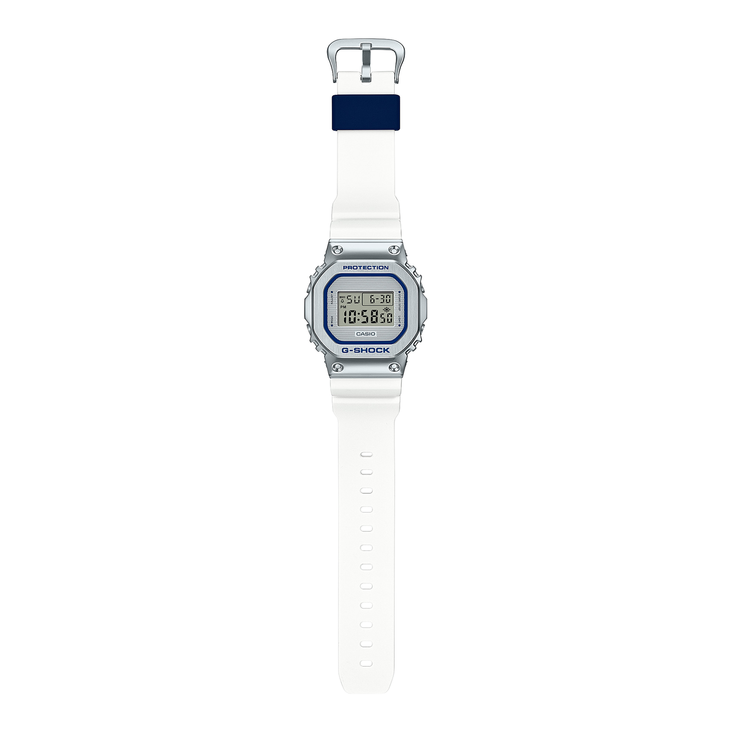 CASIO G-SHOCK GM-5600LC-7 METAL BEZEL SILVER/WHITE DIGITAL WATCH