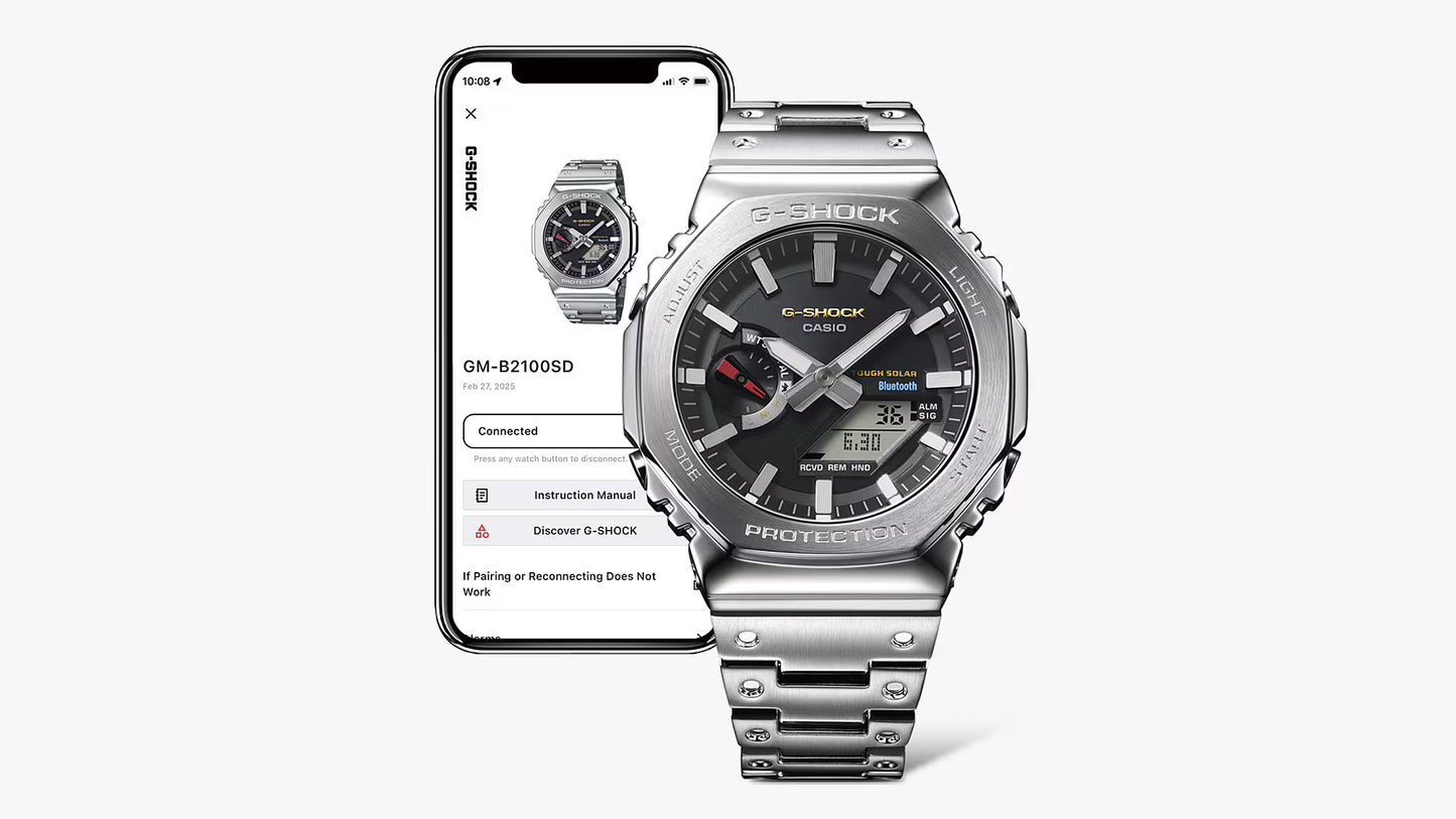 CASIO G-SHOCK GMB2100SD-1C STEEL SOLAR BLUETOOTH A/D WATCH