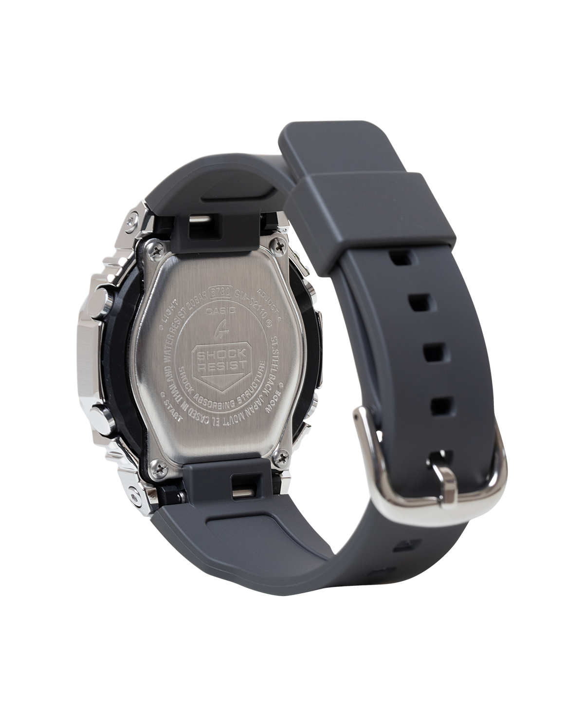 CASIO G-SHOCK GM-S2110-2A BLUE DIAL STEEL BEZEL WOMEN'S WATCH