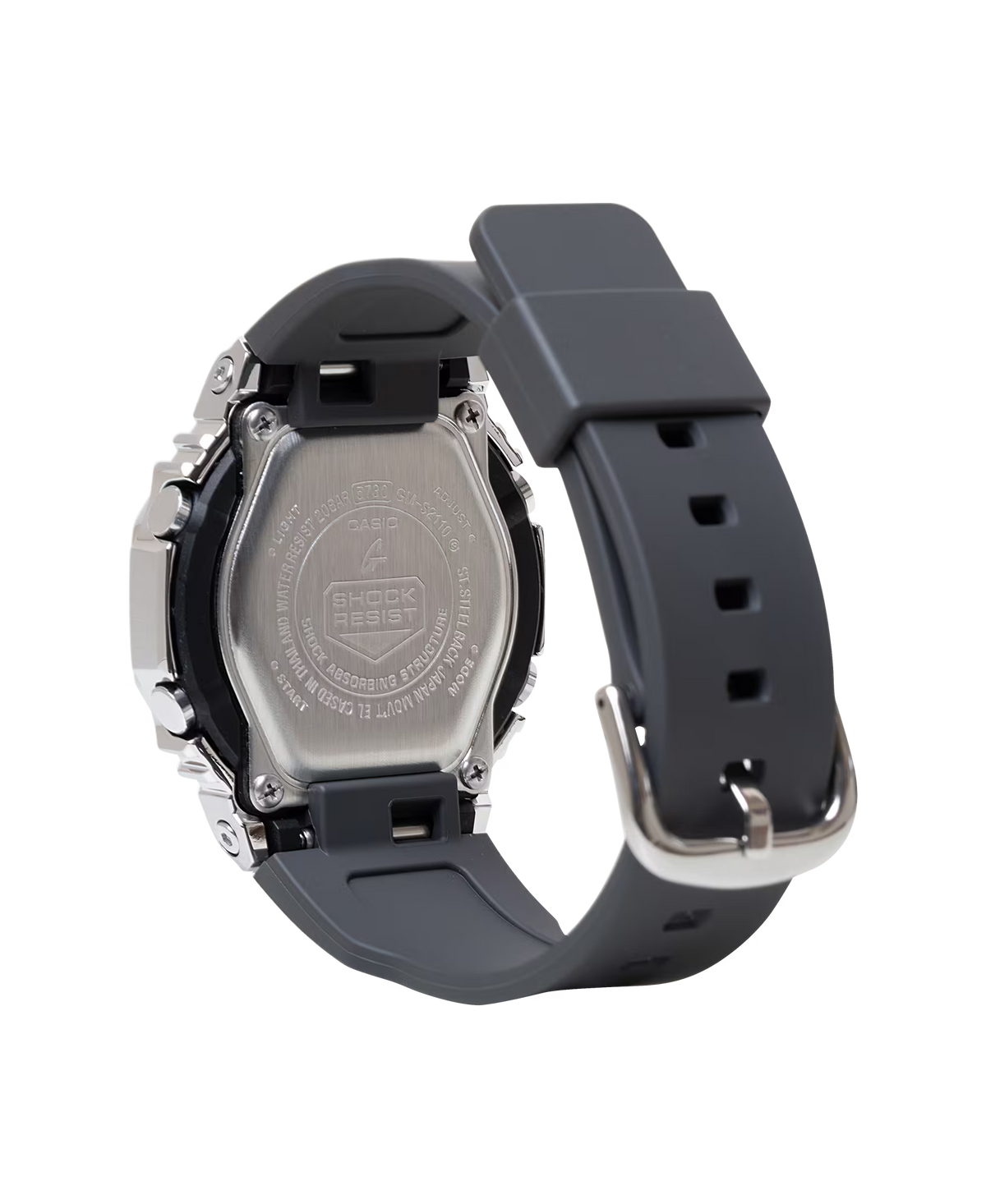 CASIO G-SHOCK GM-S2110-3A GREEN DIAL STEEL BEZEL WOMEN'S WATCH