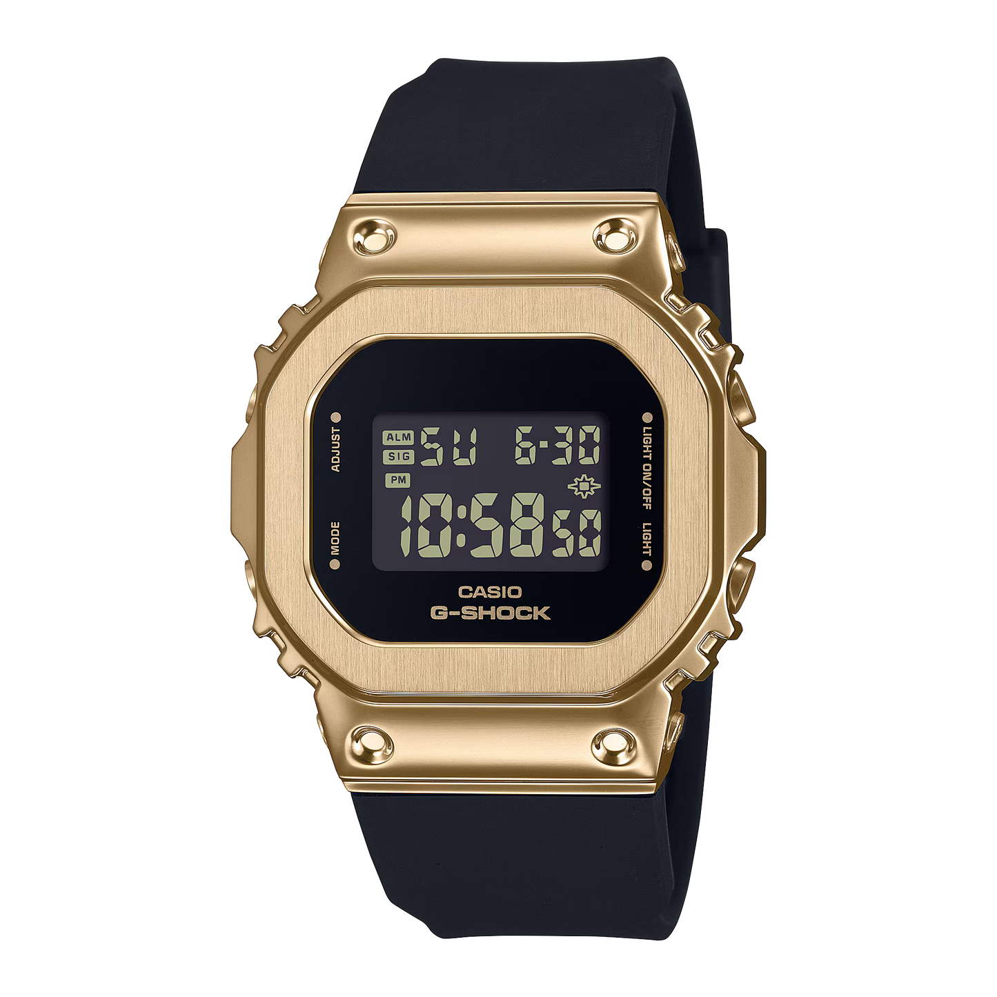 CASIO G-SHOCK GM-S5600UGB-1 GOLD IP BEZEL COMPACT DIGITAL WATCH