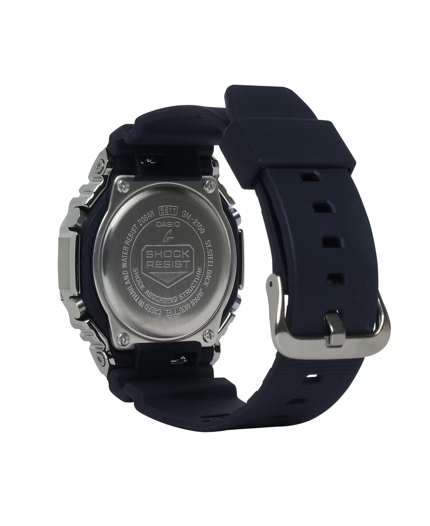 CASIO G-SHOCK GM-2100-1A GM2100 STEEL BEZEL A/D WATCH