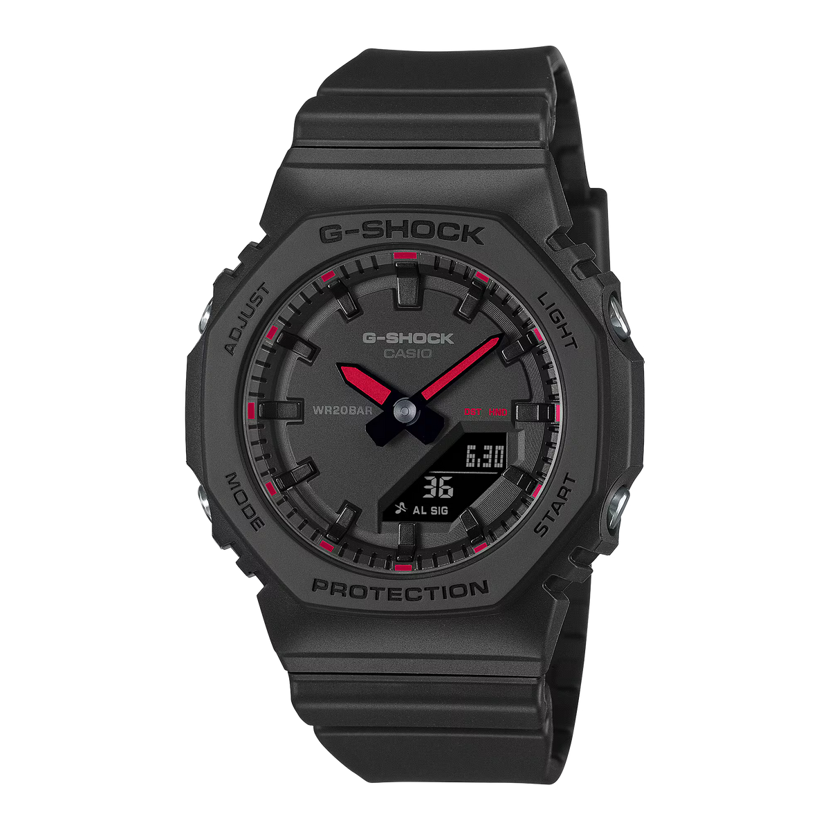 CASIO G-SHOCK GMA-P2100SA-1A1 BLACK VIVID ACCENTS WOMEN'S WATCH
