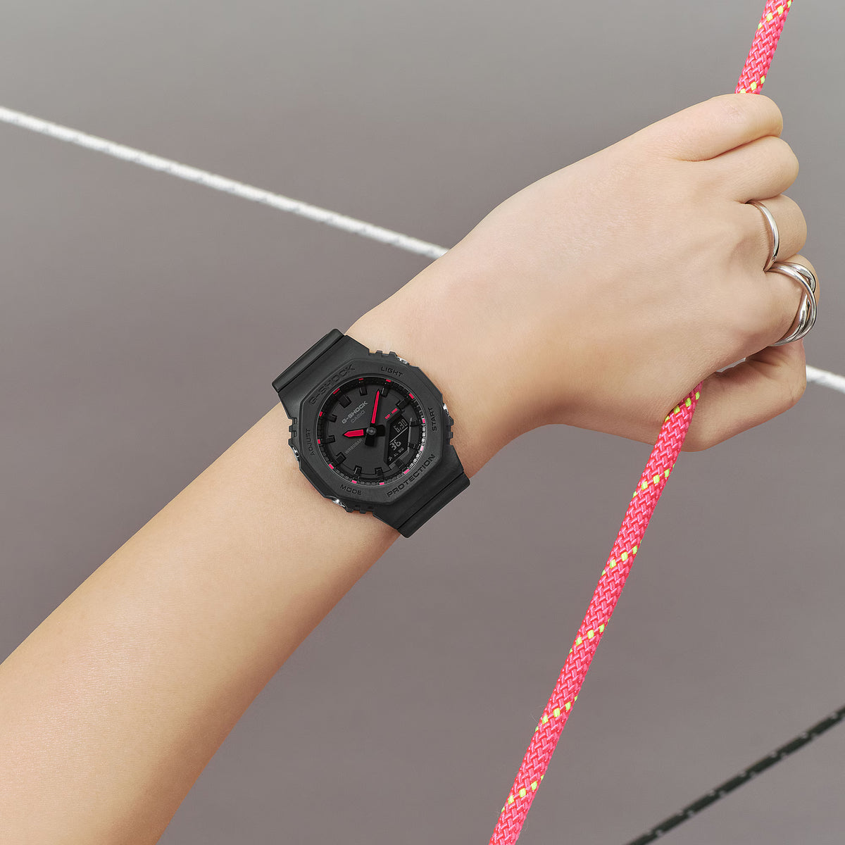 CASIO G-SHOCK GMA-P2100SA-1A1 BLACK VIVID ACCENTS WOMEN'S WATCH