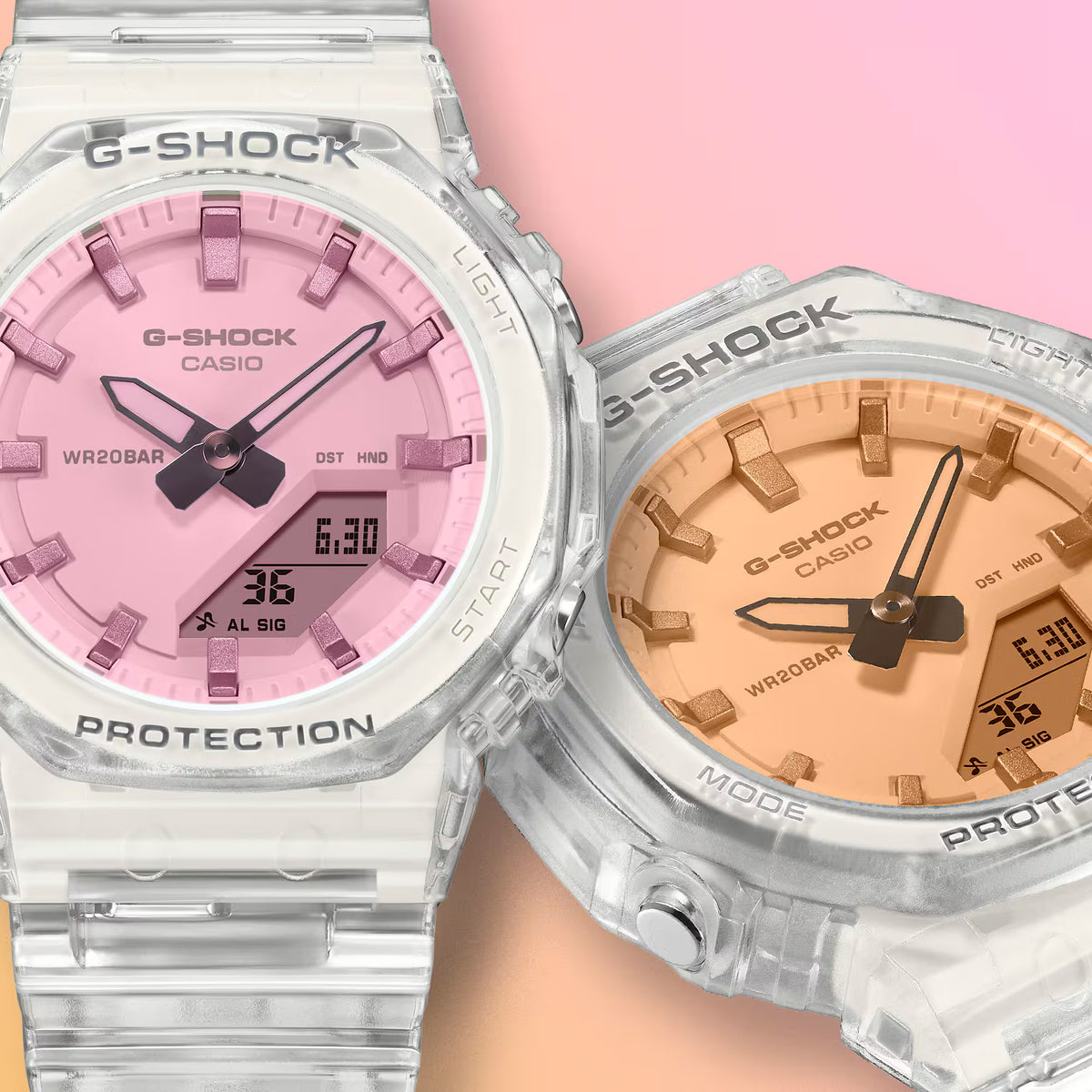 CASIO G-SHOCK GMA-P2100SR-7A PINK POLARIZED DIAL WOMEN'S WATCH