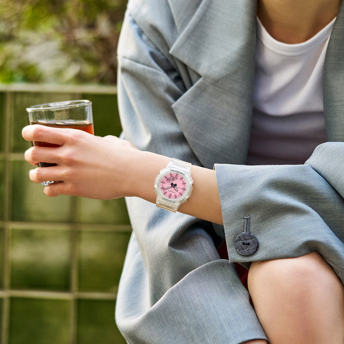CASIO G-SHOCK GMA-P2100SR-7A PINK POLARIZED DIAL WOMEN'S WATCH