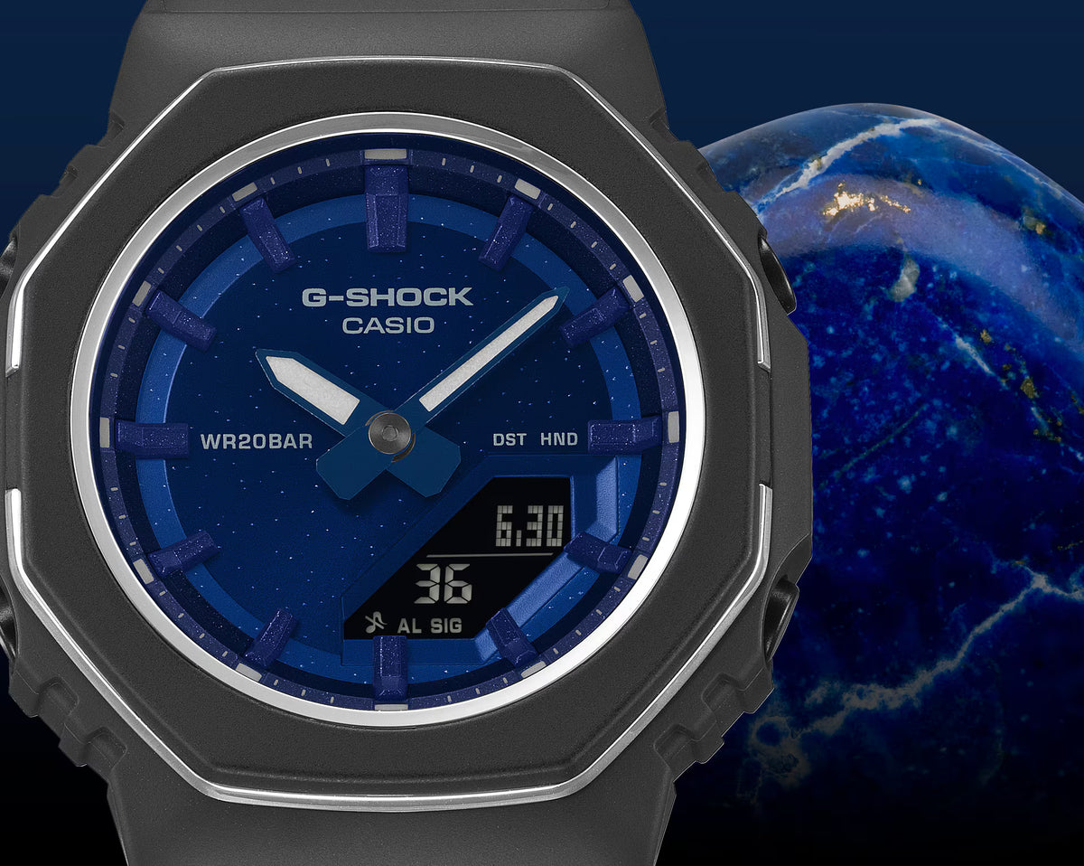 CASIO G-SHOCK GMA-P2110SC-2A BLUE DIAL METALLIC ACCENTS WOMEN'S WATCH