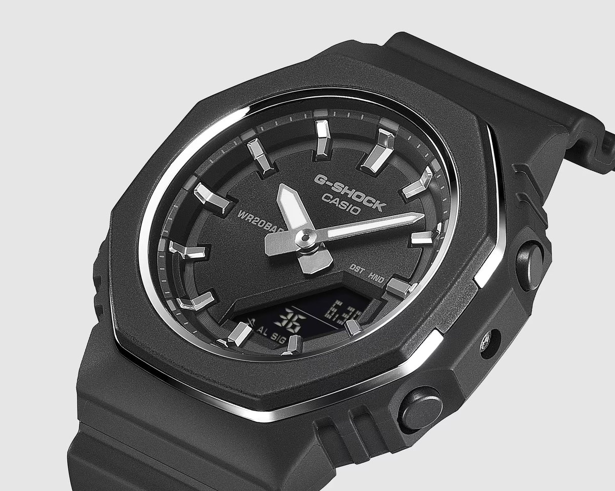 CASIO G-SHOCK GMA-P2110-1A BLACK METALLIC ACCENTS WOMEN'S WATCH