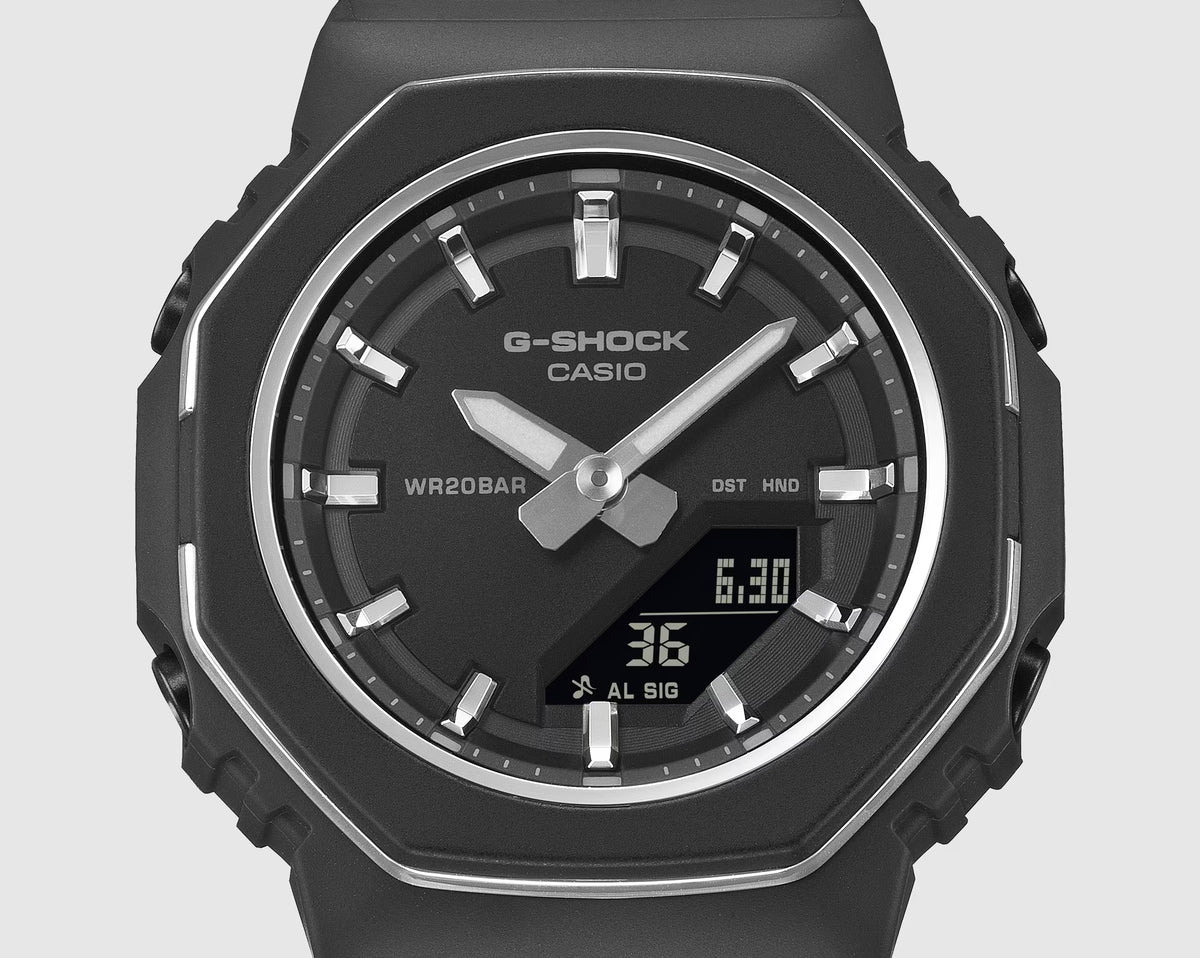CASIO G-SHOCK GMA-P2110-1A BLACK METALLIC ACCENTS WOMEN'S WATCH