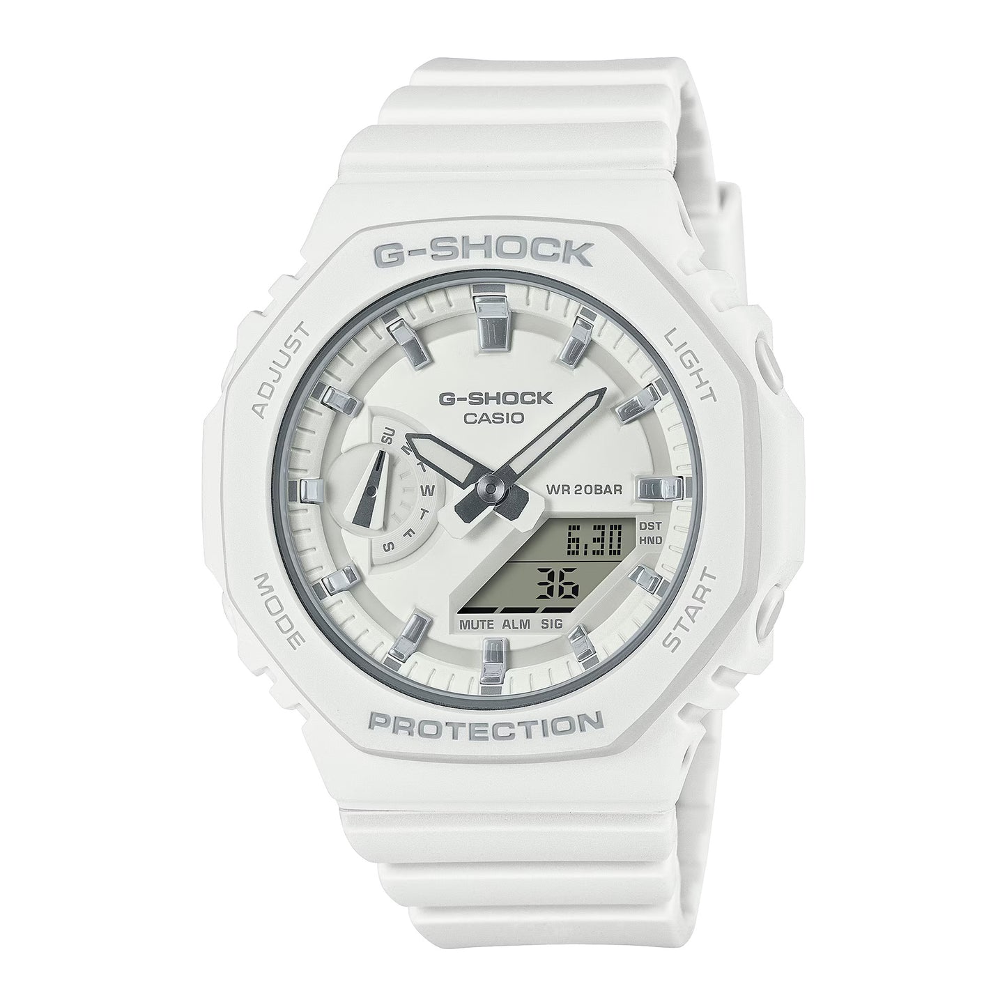 CASIO G-SHOCK GMA-S2100-7A "CASIOAK MINI" WHITE A/D WATCH