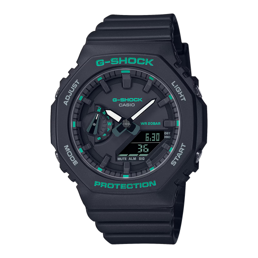 CASIO G-SHOCK GMA-S2100GA-1A BLACK TEAL LADIES WATCH