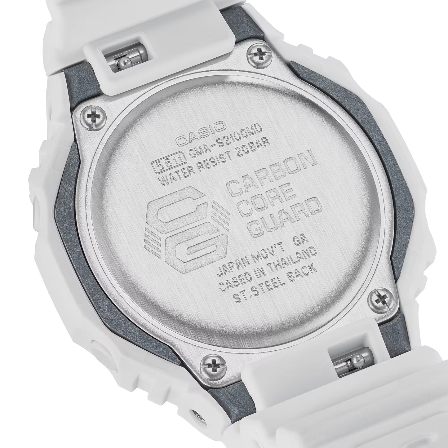 CASIO G-SHOCK GMA-S2100MD-7A WHITE / ROSE GOLD ANALOG DIGITAL WATCH