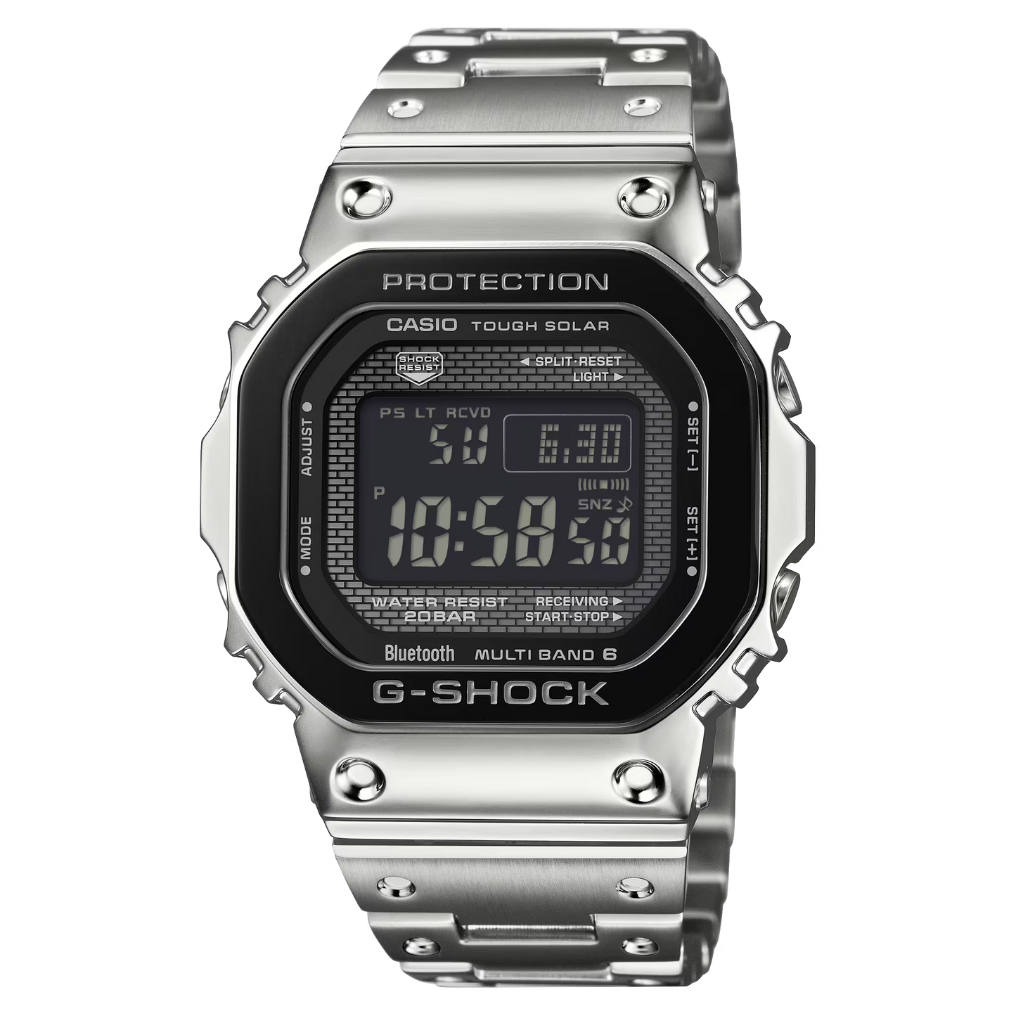 CASIO G-SHOCK GMW-B5000BT-1 "FULL METAL" STAINLESS STEEL DIGITAL WATCH