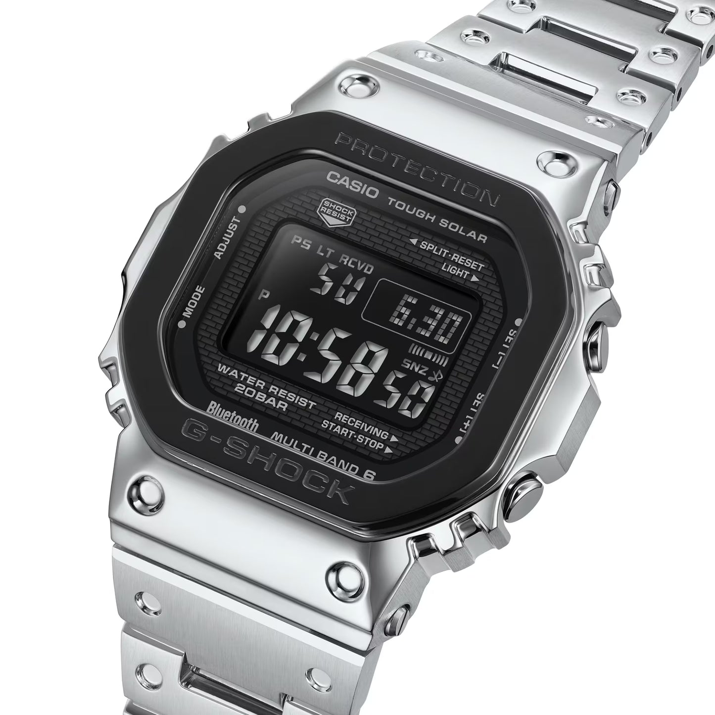 CASIO G-SHOCK GMW-B5000BT-1 "FULL METAL" STAINLESS STEEL DIGITAL WATCH