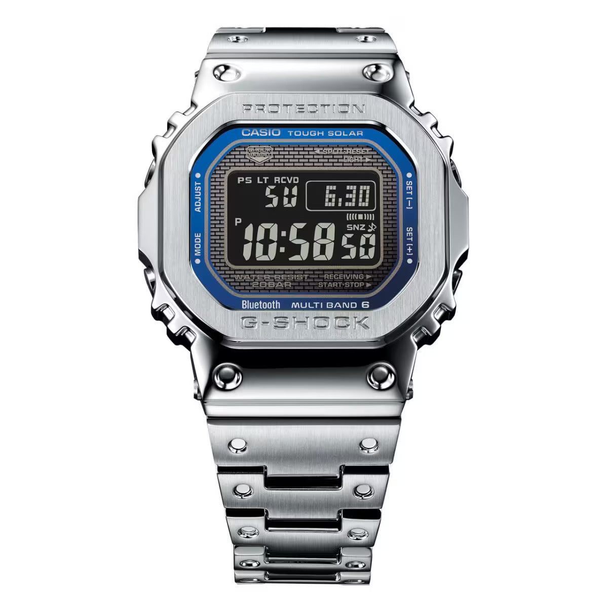 CASIO G-SHOCK GMW-B5000D-2 GMWB5000D-2 STAINLESS STEEL DIGITAL WATCH