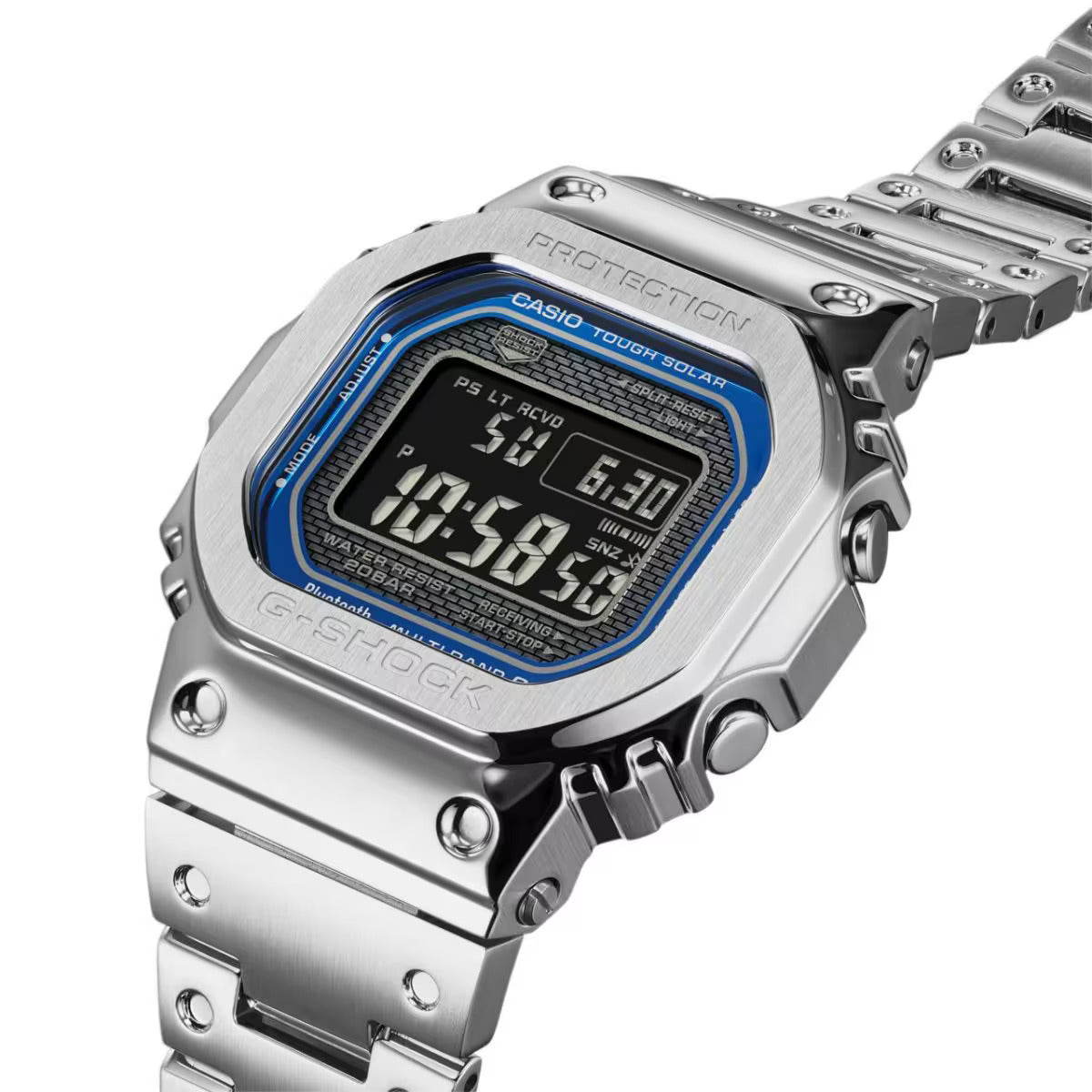 CASIO G-SHOCK GMW-B5000D-2 GMWB5000D-2 STAINLESS STEEL DIGITAL WATCH