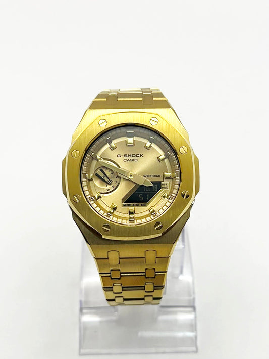 CASIOAK FULL GOLD G-SHOCK MOD GA2100 GA-2100 MEN’S WATCH