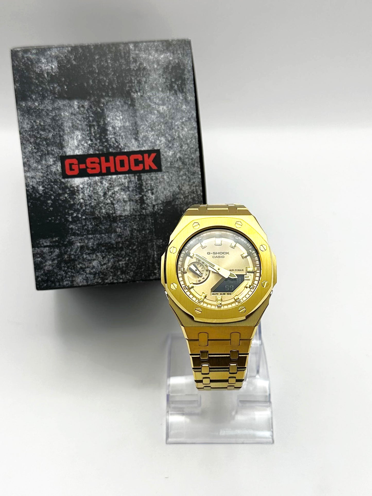 CASIOAK FULL GOLD G-SHOCK MOD GA2100 GA-2100 MEN’S WATCH