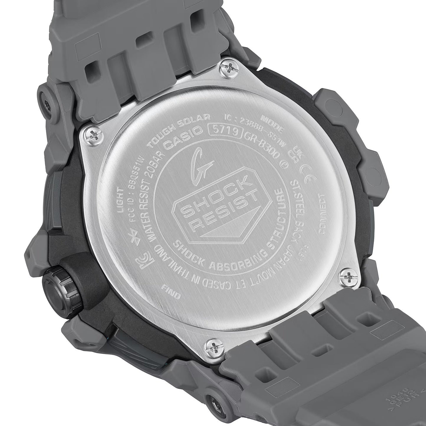 CASIO G-SHOCK GR-B300-8A2 NEW GRAVITYMASTER SOLAR BLUETOOTH  GREY WATCH