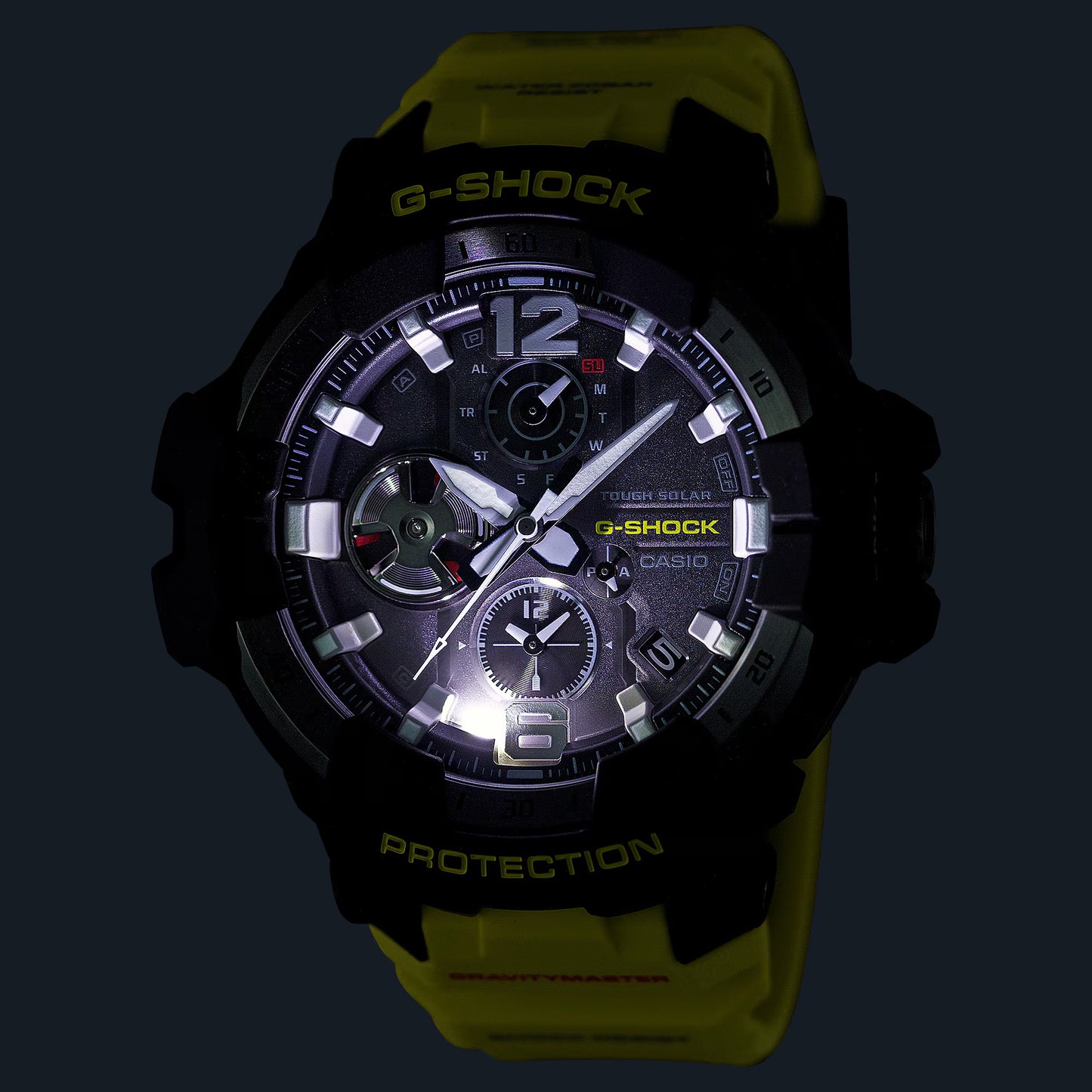 CASIO G-SHOCK GRB300RY-1A9 NEW GRAVITYMASTER SOLAR / BT RESCUE YELLOW MENS WATCH