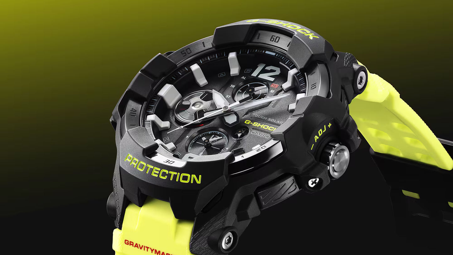 CASIO G-SHOCK GRB300RY-1A9 NEW GRAVITYMASTER SOLAR / BT RESCUE YELLOW MENS WATCH