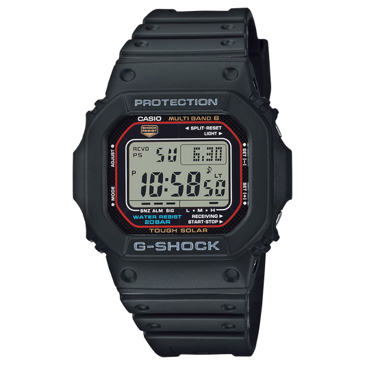 CASIO G-SHOCK GW-M5610U-1 SOLAR MULTI-BAND 6 BLACK DIGITAL WATCH