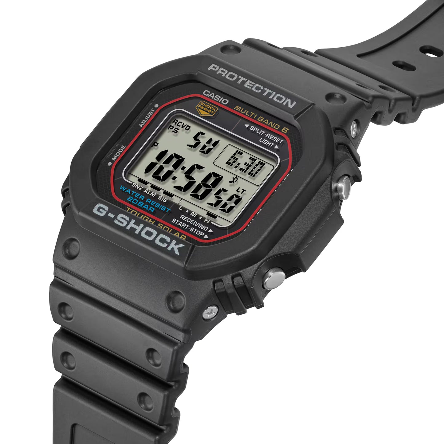 CASIO G-SHOCK GW-M5610U-1 SOLAR MULTI-BAND 6 BLACK DIGITAL WATCH