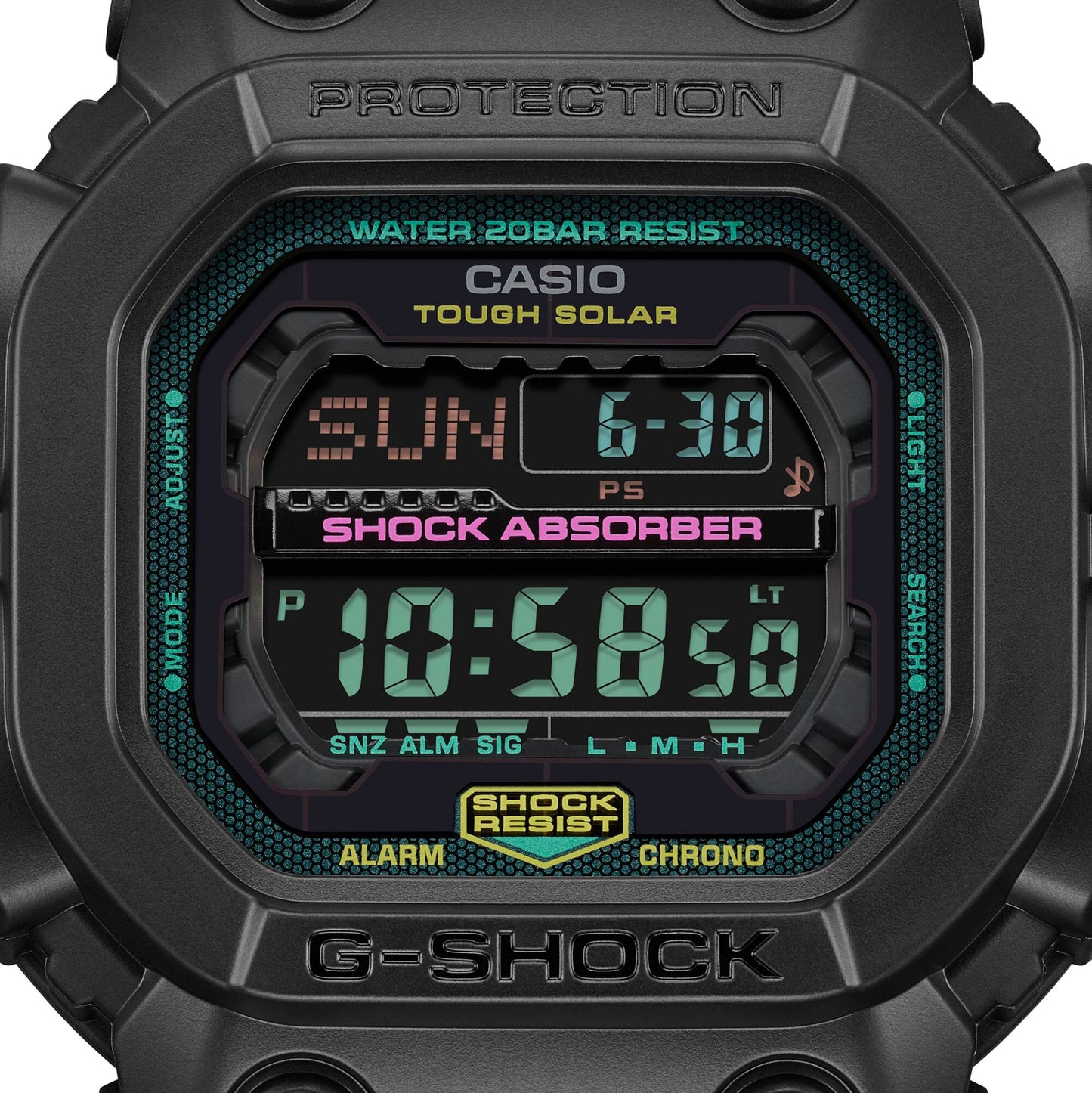 CASIO G-SHOCK GX-56MF-1 "KING" BLACK SOLAR DIGITAL WATCH