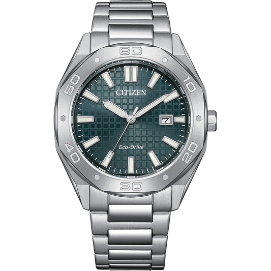 CITIZEN BM7630-80X ODYN ECO-DRIVE GREEN DIAL WATCH