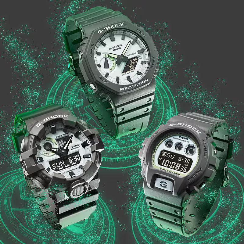 CASIO G-SHOCK DW-6900HD-8 HIDDEN GLOW DIGITAL WATCH