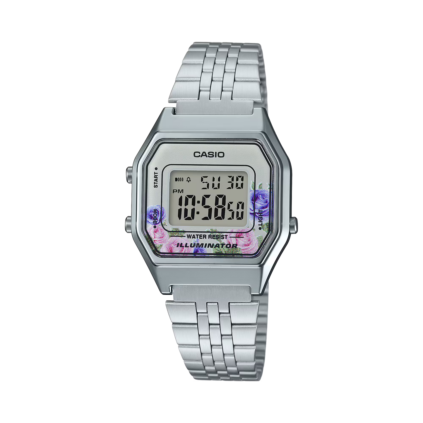 CASIO LA680WA-4C LA680WA FLORAL DESIGN WOMEN'S DIGITAL WATCH