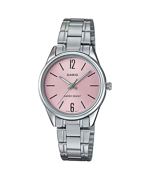 CASIO LTP-V005D-4B LTPV005 PINK DIAL WOMEN'S QUARTZ WATCH