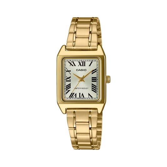 CASIO LTP-V007G-9B LTPV007 GOLD / WHITE DIAL WOMEN'S QUARTZ WATCH