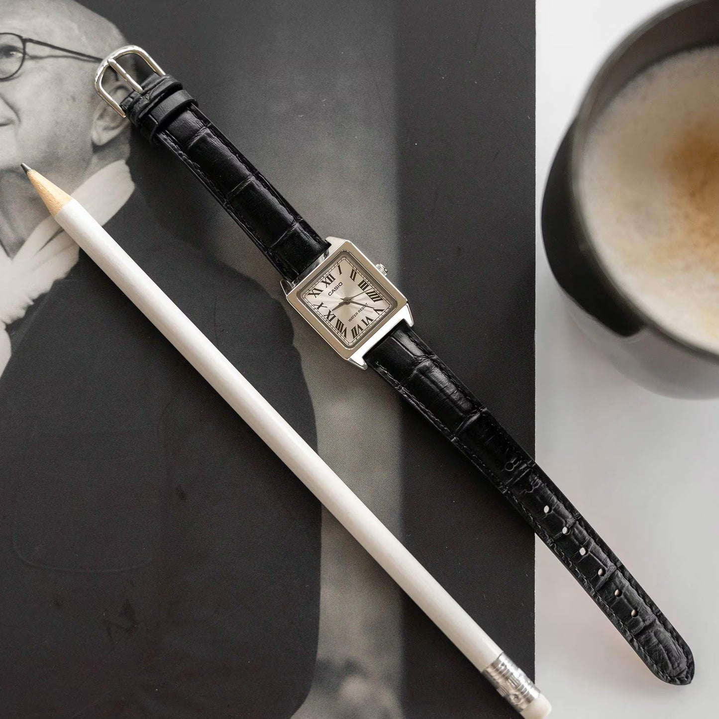 CASIO LTP-V007L-7B1 LTPV007 SILVER / WHITE DIAL WOMEN'S QUARTZ WATCH