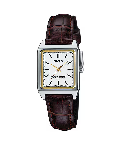 CASIO LTP-V007L-7E2 LTPV007 SILVER / WHITE DIAL WOMEN'S QUARTZ WATCH